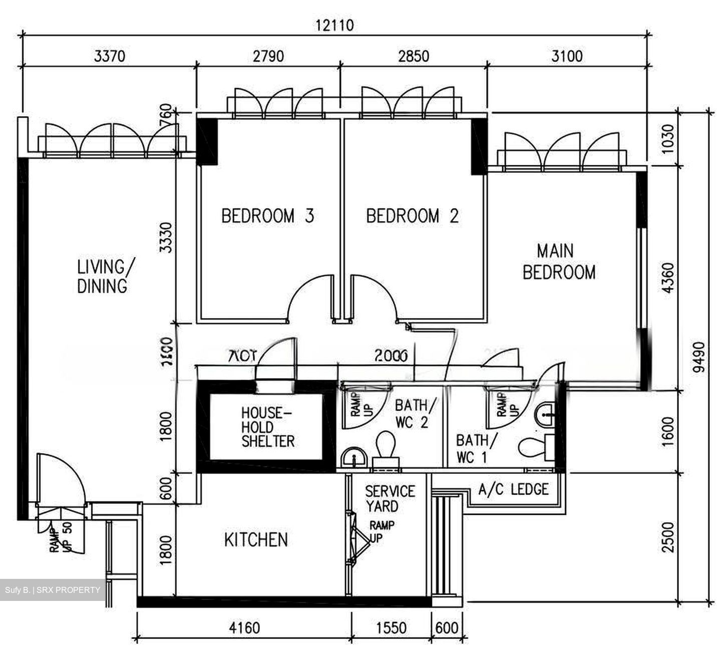 Blk 463C Sembawang Riverlodge (Sembawang), HDB 4 Rooms #629752161